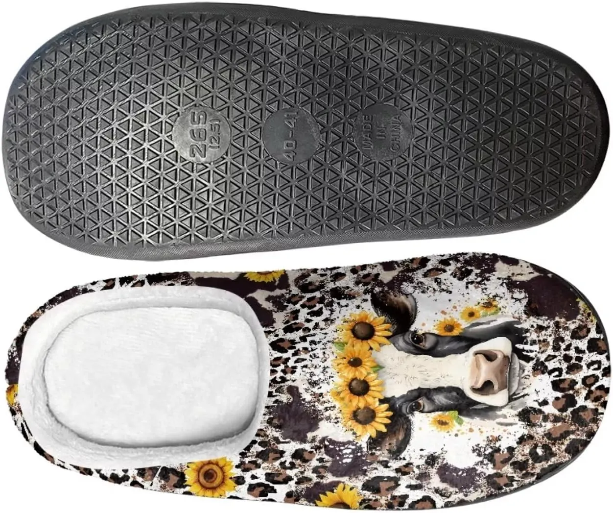 Slippers for Women Indoors and Outdoors, Mens Comfy Flannel Warm Slippers Flat Clogs Winter House Slippers