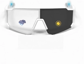 Smart Cycling Glasses with Bluetooth 5.4, 6H Battery, Magnetic Charging - UV400 Sports Sunglasses for Men/Women, Hands-Free Call/Music & Voice Assistant Activated gray