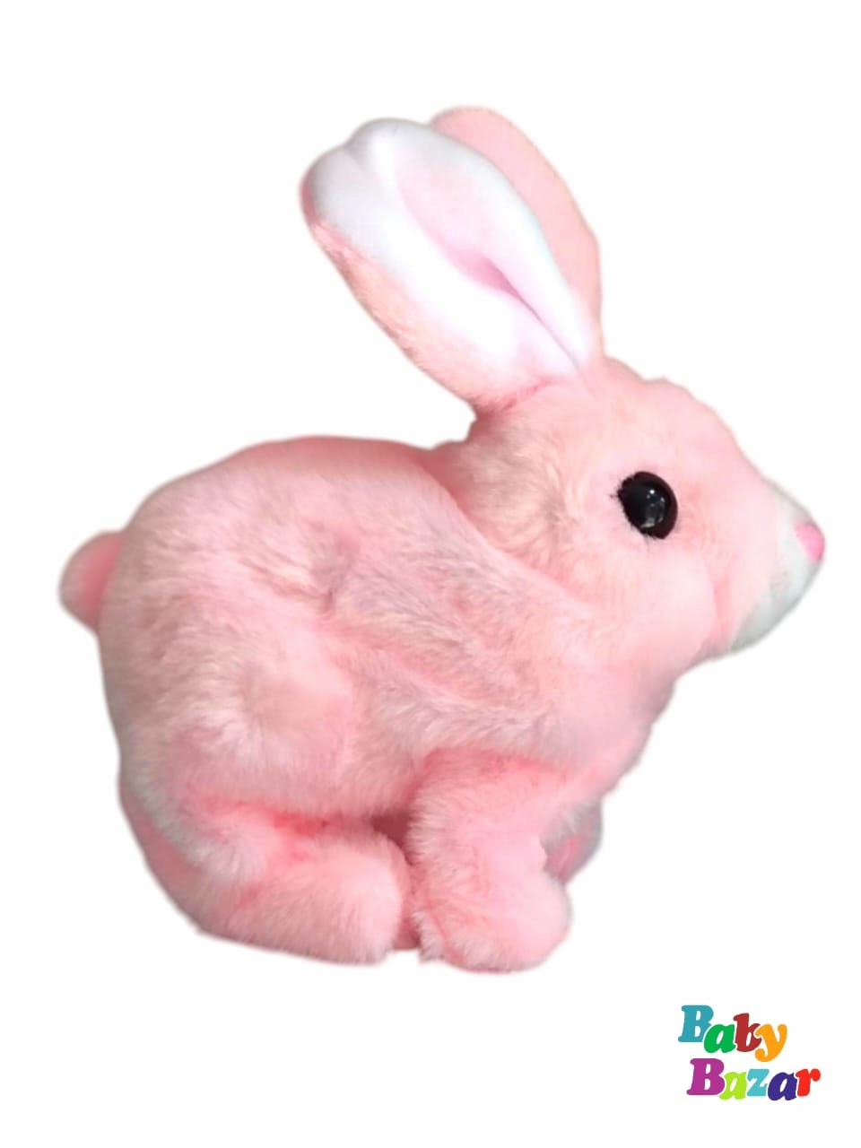Soft Plush Walking & Talking Rabbit Toy Interactive Pink Bunny for Kids