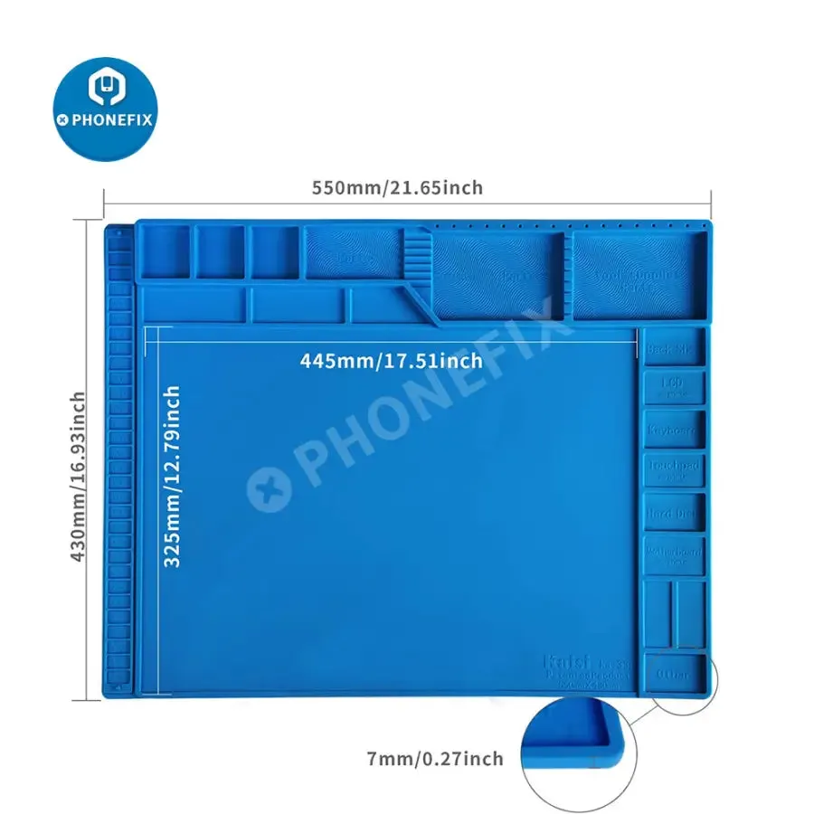 Soldering Mat Heat Insulation Silicone Pad Welding Repair Platform