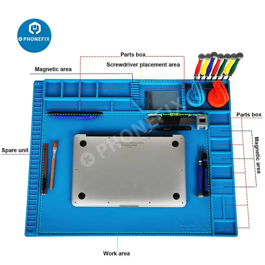 Soldering Mat Heat Insulation Silicone Pad Welding Repair Platform