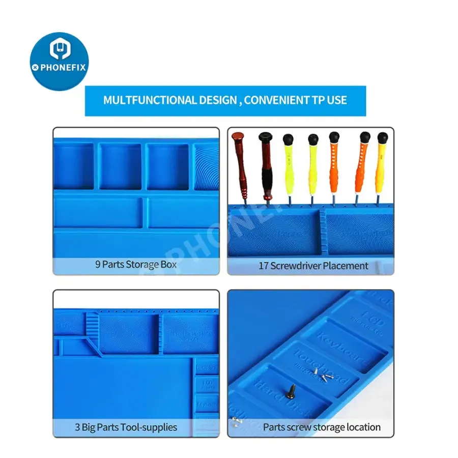 Soldering Mat Heat Insulation Silicone Pad Welding Repair Platform