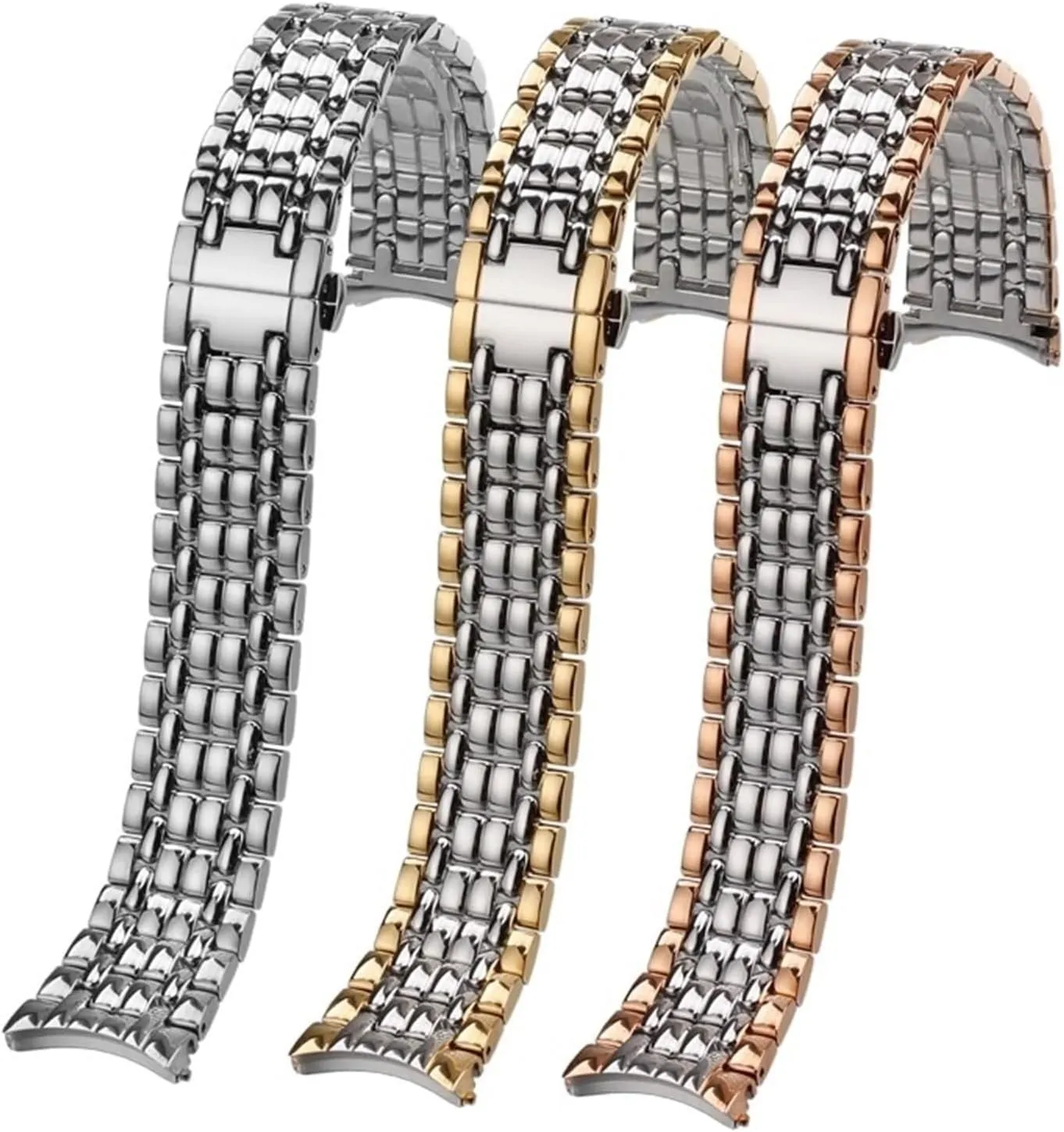 Solid Stainless Steel Watch Band 18mm 20mm Replacement Wristband for Smart Watch Quartz Watch Men Women Wristband
