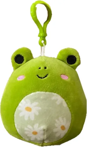 Squishmallow Official Kellytoy Plush Pets Squad Dogs Cats Bunnies Frogs Squishy Soft Plush Toy Animals (Wendy Frog (Floral Belly), 3.5 Inch Clip)