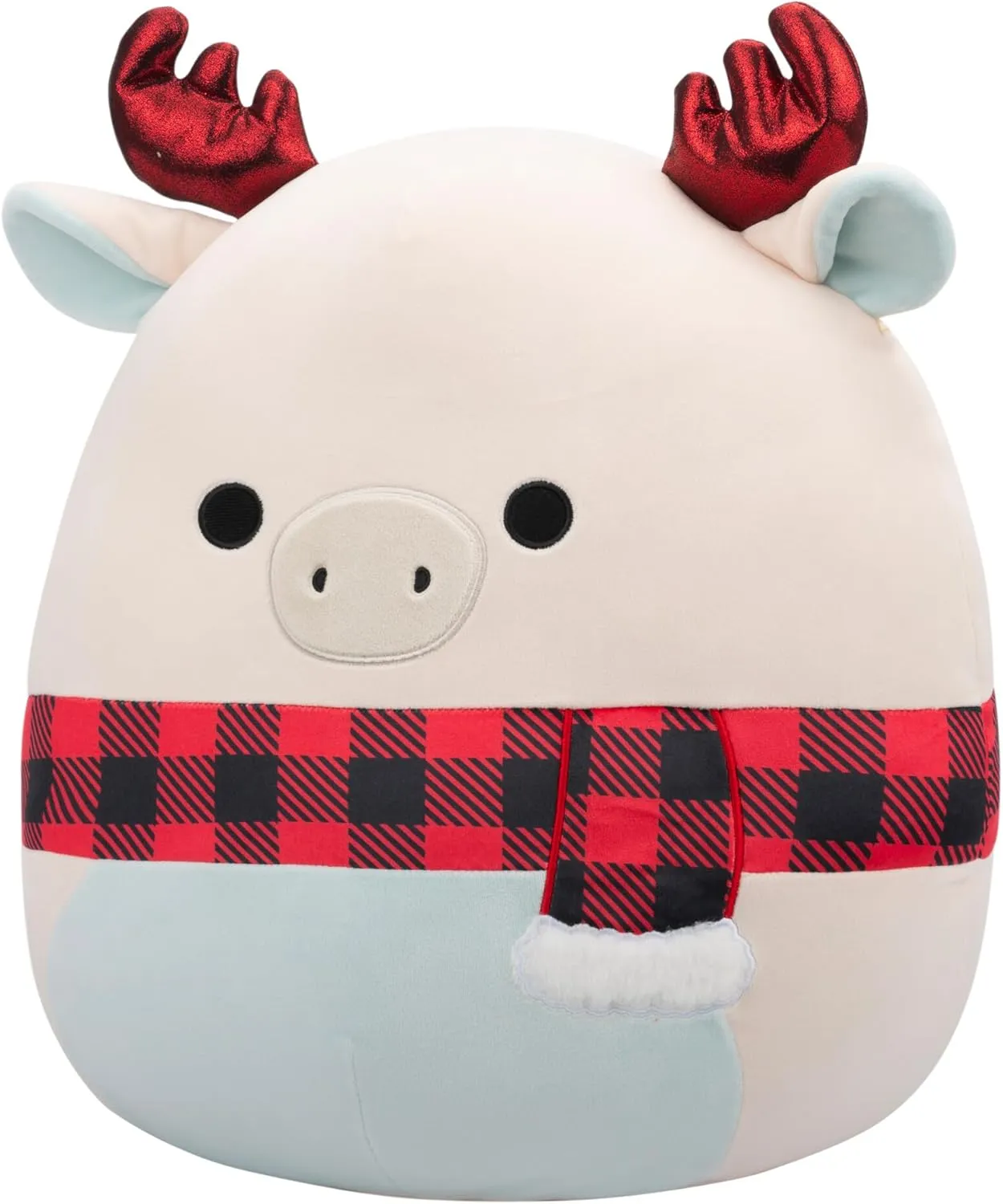 Squishmallows Original 16-Inch Matthew White Moose with Scarf - Official Jazwares Plush (Large)