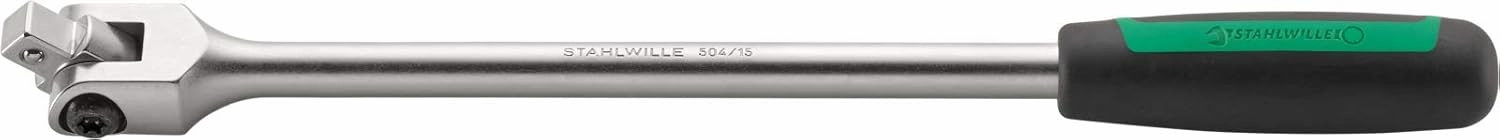 Stahlwille 13061015 1/2" Flexible Handle with Enhanced Grip - 397mm Length, Hinged for Easy Fastener Access, Made in Germany