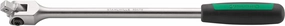 Stahlwille 13061015 1/2" Flexible Handle with Enhanced Grip - 397mm Length, Hinged for Easy Fastener Access, Made in Germany