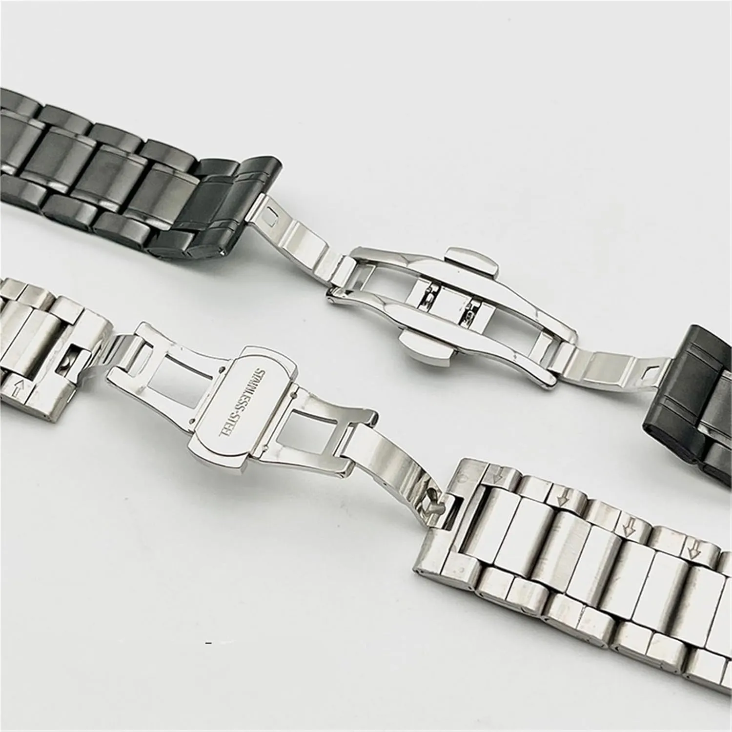 Stainless Steel Watch Band 20mm Universal Metal Replacement Wristband