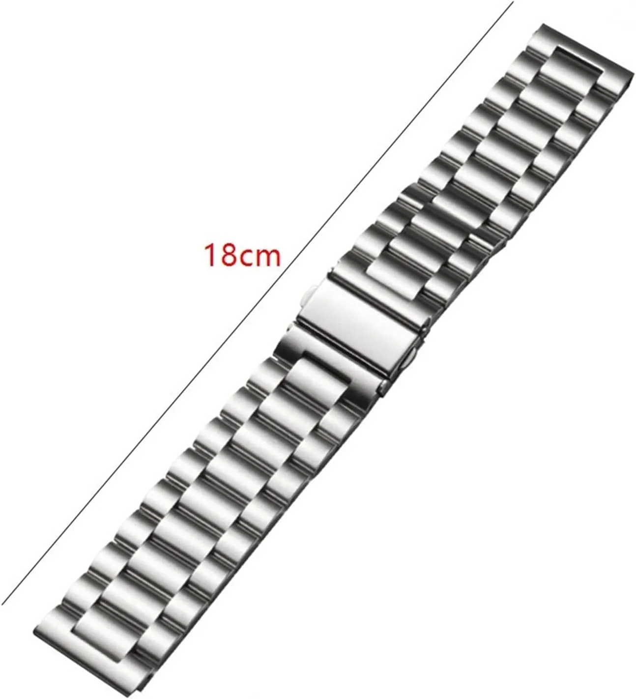 Stainless Steel Watch Band Metal Wristband 18mm20mm Unisex Bracelet Suitable for Quartz Watch Smart Watch Accessories