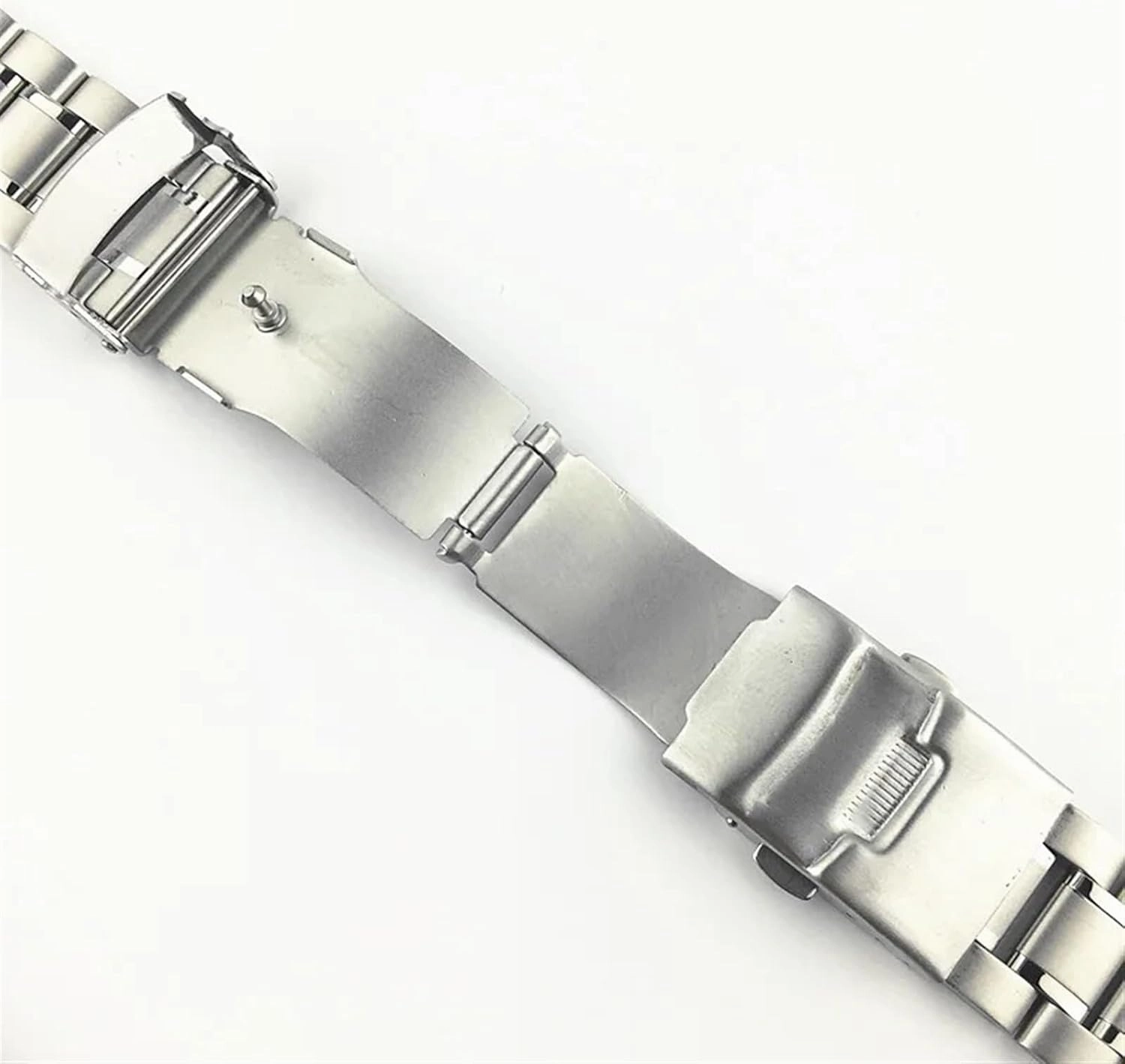 Stainless Steel Band Curved End Replacement Band 18mm 20mm 22mm 24mm Double Lock Wristband Strap