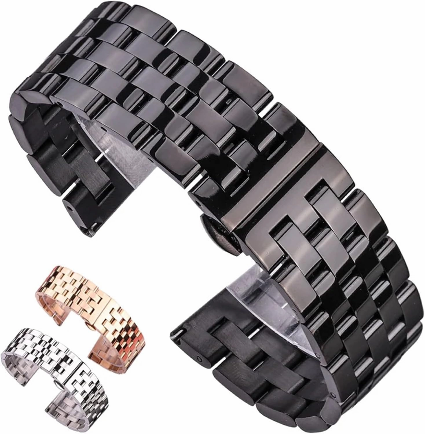 Stainless Steel Strap Metal Replacement Watchbands 20mm 22mm Women Men Universal Quick Release Watchbands