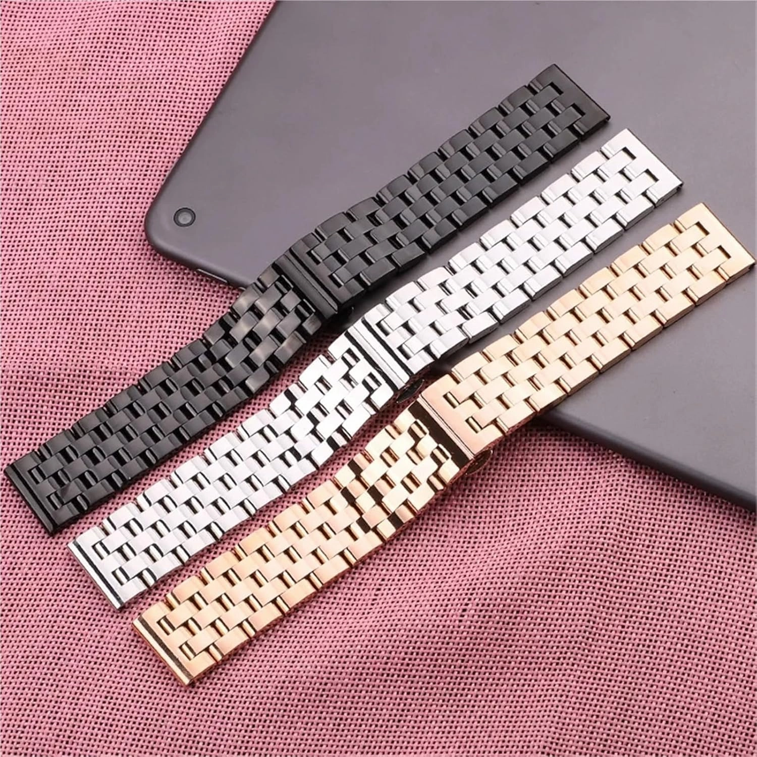 Stainless Steel Strap Metal Replacement Watchbands 20mm 22mm Women Men Universal Quick Release Watchbands