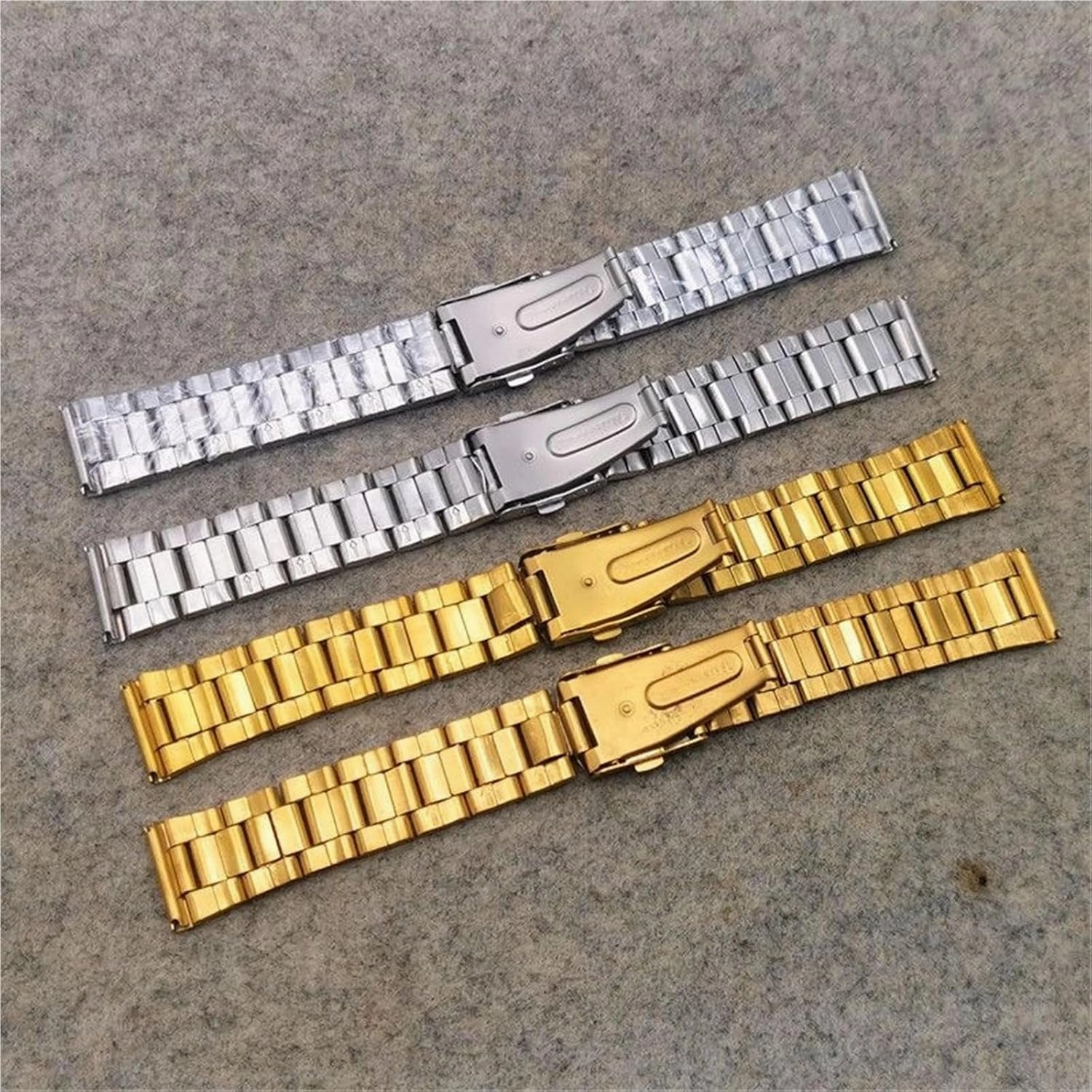 Stainless Steel Watch Band 18mm Unisex Replacement Wristband