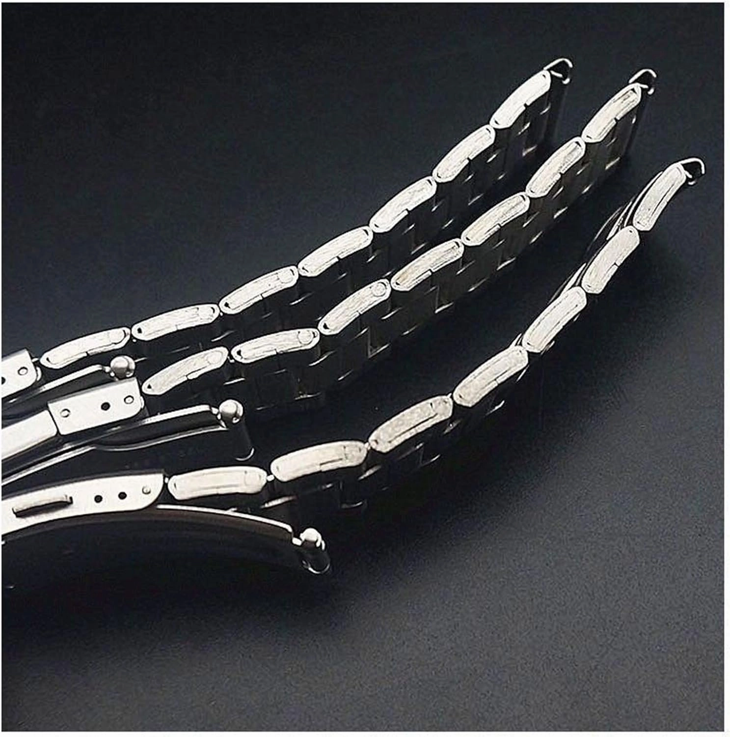 Stainless Steel Watch Band 18mm Unisex Replacement Wristband