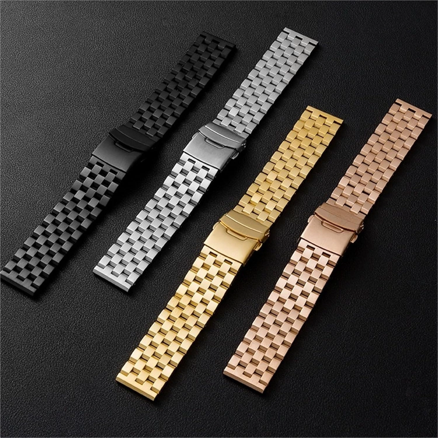 Stainless Steel Watch Band Quick Release Universal Replacement Wristband Mens Womens Bracelet Fits Traditional Watches