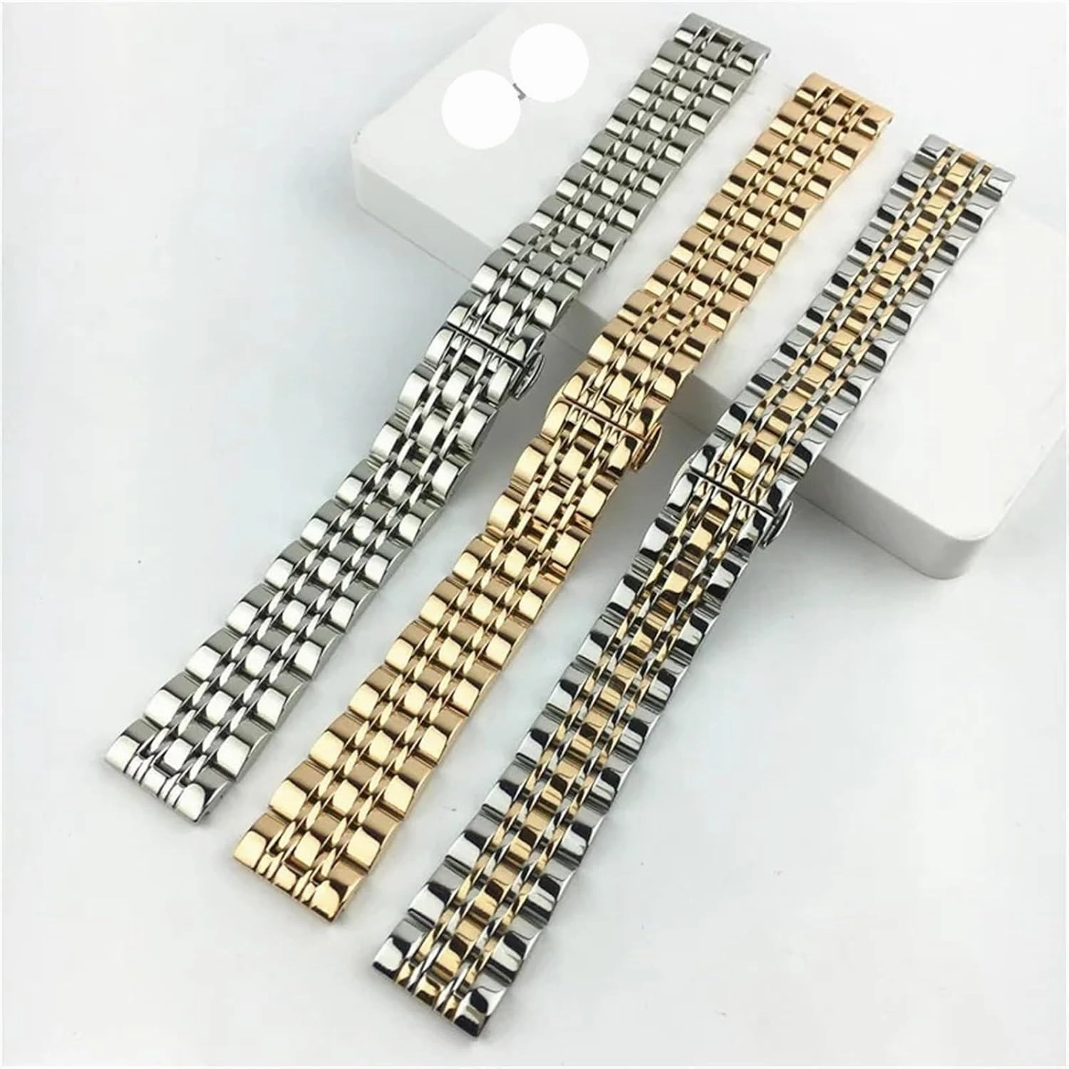 Stainless Steel Watch Strap 12mm 14mm 16mm 18mm 20mm 22mm 24mm 26mm Universal Solid Stainless Steel Smart Watch Strap Metal Bracelet
