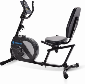 Stamina Recumbent Exercise Bike for Home 346 w/Smart Workout App - Stationary Bike for Adults, Seniors w/Large, Adjustable, Comfortable Seat & Walk-Thru Design