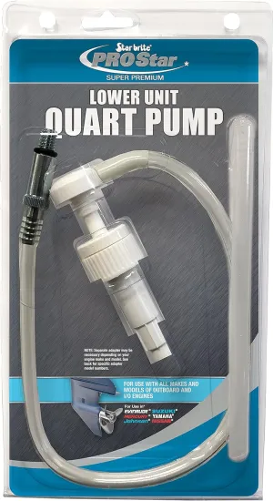 STAR BRITE PROStar Super Premium Lower Unit Quart Pump with 3/8" Fitting - Compatible with Mercruiser, OMC, Evinrude, Johnson & More (027400)