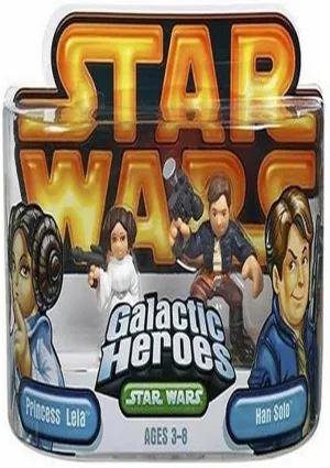Star Wars Galactic Heroes Episode 2 Junior Figure 2 Pack Han Solo & Leia