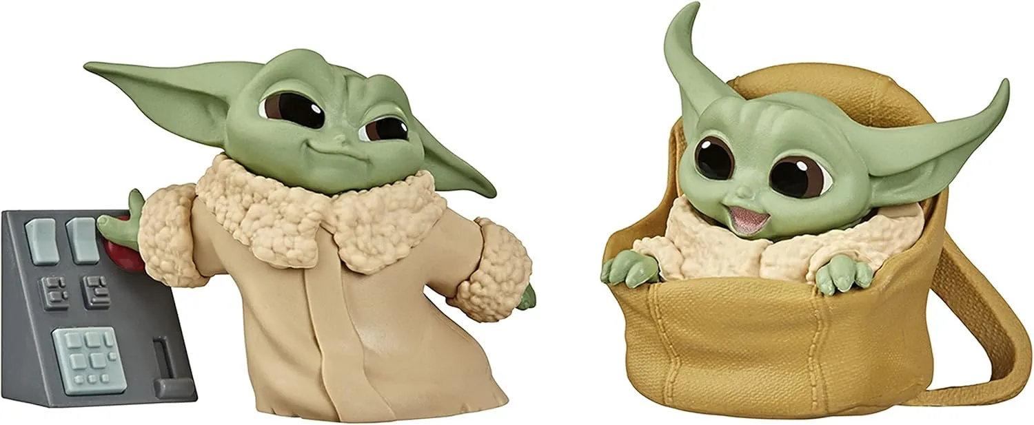 STAR WARS The Bounty Collection Series 2 The Child Collectible Toys 2.2-Inch Speeder Ride, Touching Buttons Figure 2-Pack