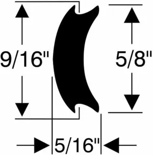 Steele Rubber Products - 90-3337-347 - Marine - 5/8" x 5/16" Rub Rail Flexible Insert Repair Kit - Commonly Found on Alumacraft, Bayliner, Fountain Powerboats, Trophy Boats