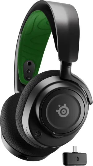 SteelSeries Arctis Nova 7X Wireless Multi-Platform Gaming Headset — Neodymium Magnetic Drivers — 38Hr USB-C Battery — Xbox Series X|S, PC, PS5, Switch, VR, Mobile - Black (Renewed)