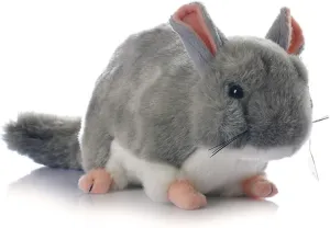 Stuffed Animal Chinchillas Cute Soft Plush Chinchilla Toys Stuffed Animal Toy Realistic Rat (Gray)