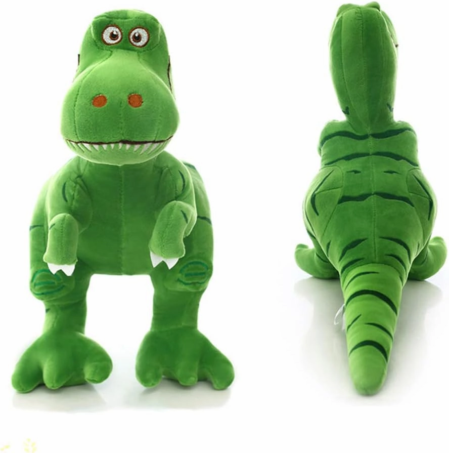 Stuffed Dinosaur Animal Plush Toys 11 Inches Green T-Rex Tyrannosaurus Animal Stuffed Plushies Super Soft Cute Cuddly Pillow Cushion Rex Stuff Dolls Gifts for Children Kids Boys Girls, 11Inches