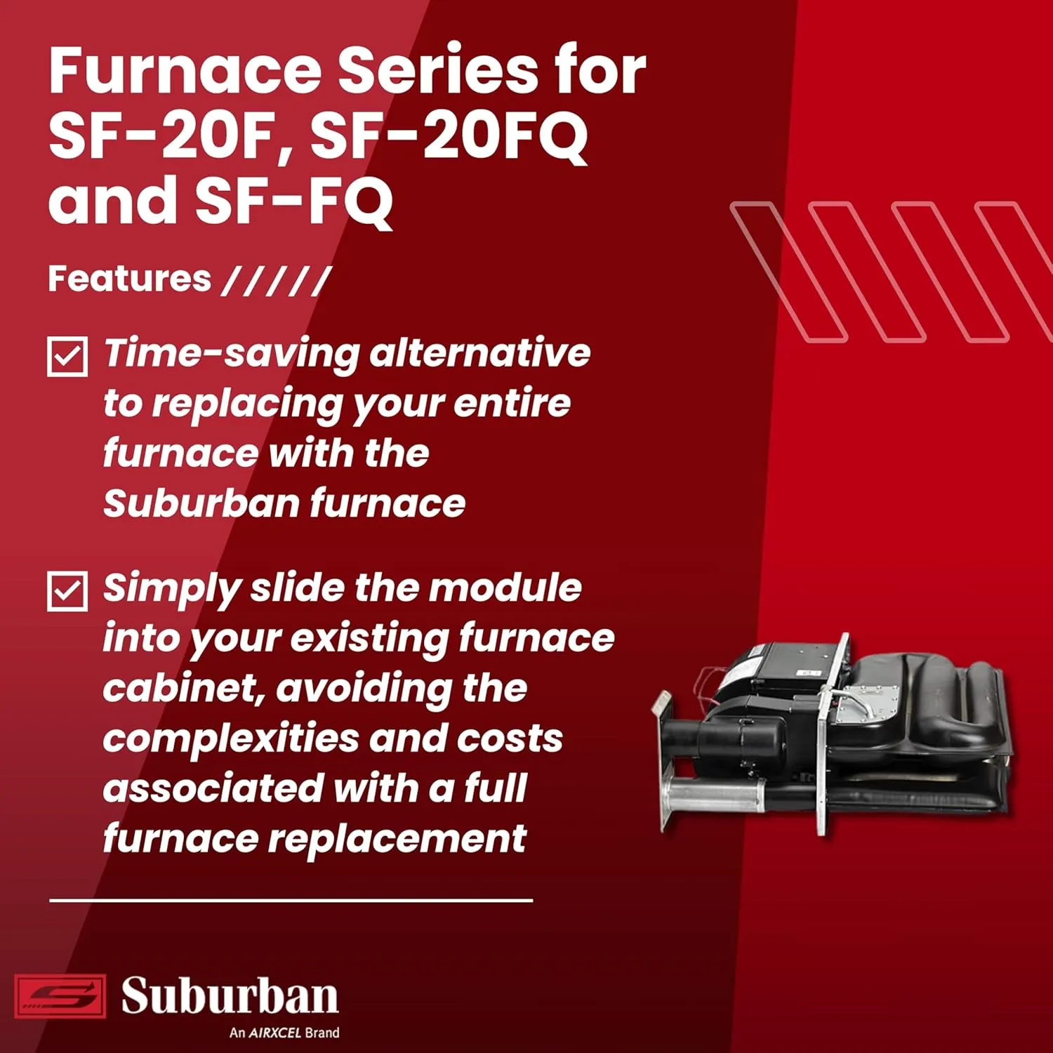 Suburban RP-20FQ 20,000 BTU/h RV Replacement Core for Suburban Furnace Series SF-20F, SF-20FQ and SF-FQ (2606A)