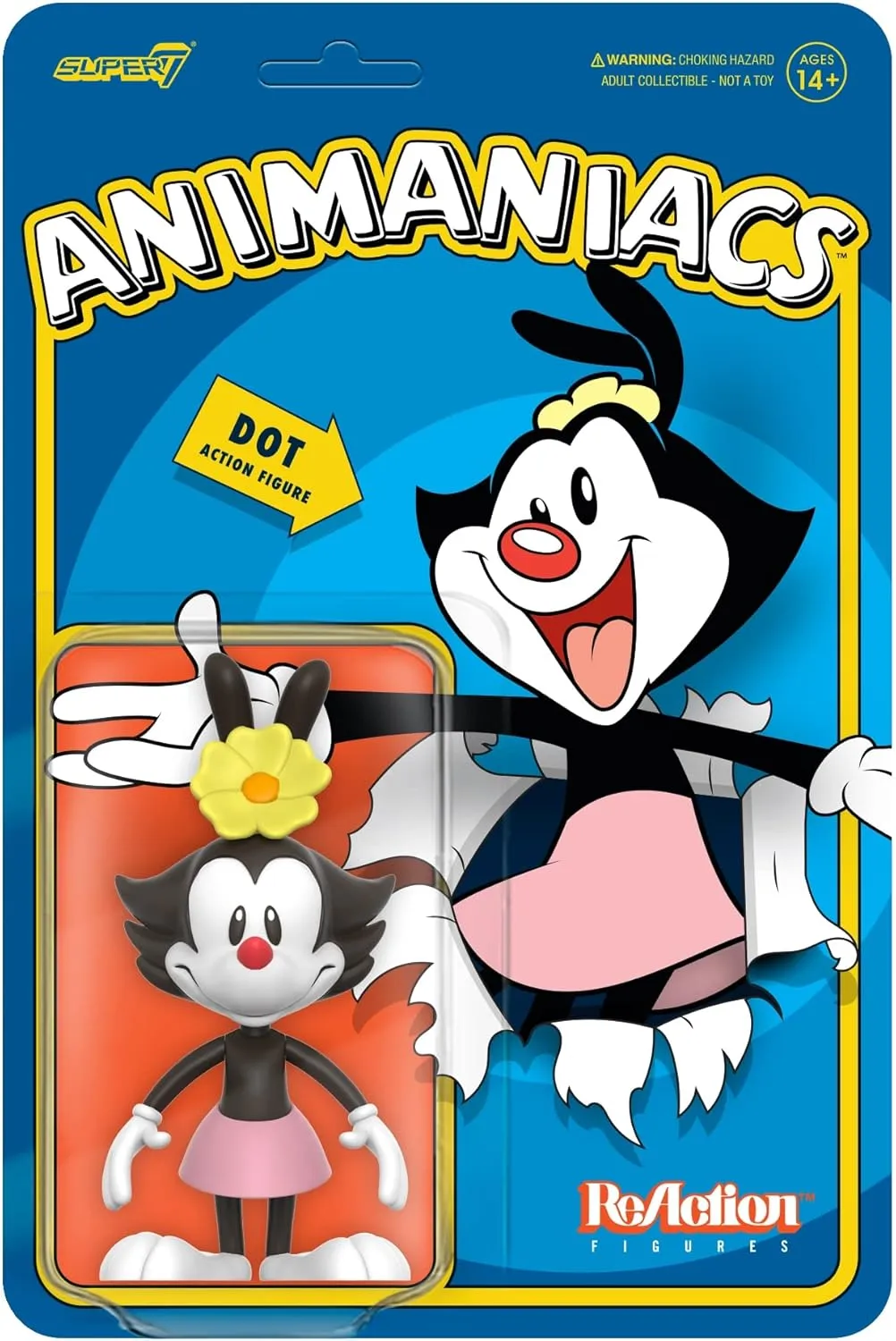 Super7 Animaniacs Dot Warner - 3.75" Animaniacs Action Figure Classic TV Show Collectibles and Retro Toys