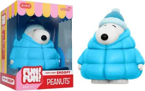 Super7 Fun! Fun! Peanuts Snoopy (Puffy Coat) Vinyl Figure - 5" Peanuts Action Figure - Classic Cartoon Fans Collectibles & Retro Toys - Cartoon Model for Collectors & Display Figurine - Comic Strips