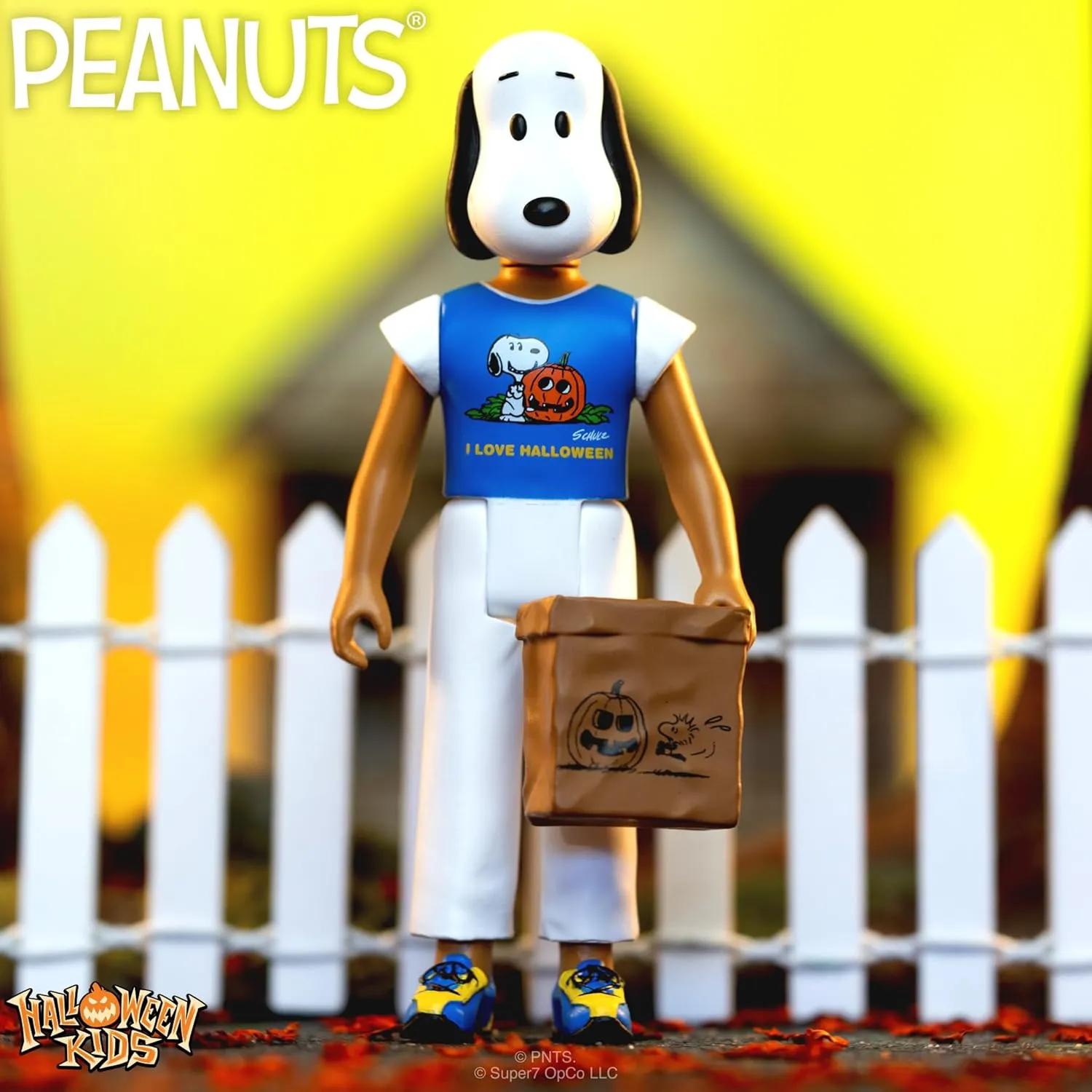 Super7 Halloween Kids Peanuts Snoopy Girl - 3.75" Peanuts Action Figure with Accessory Classic Cartoon Collectibles and Retro Toys