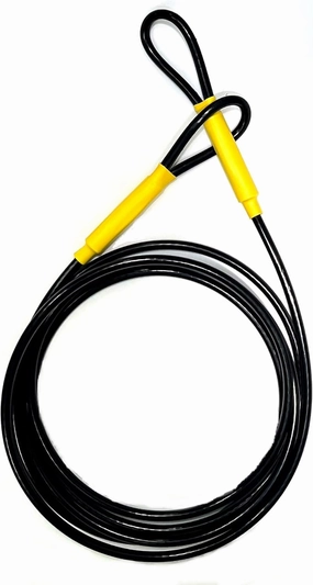 Suspenz Kayak Multi-Purpose Locking Cable, 10 Ft Long Flexible Steel, Vinyl Coated (34-8810)