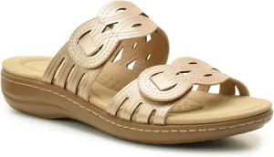 TARYN ROSE Women's Comfort Slide Sandal – Cushioned Footbed, Memory foam, and Adjustable Straps – Lightweight and Stylish for all day summer wear - TOKA