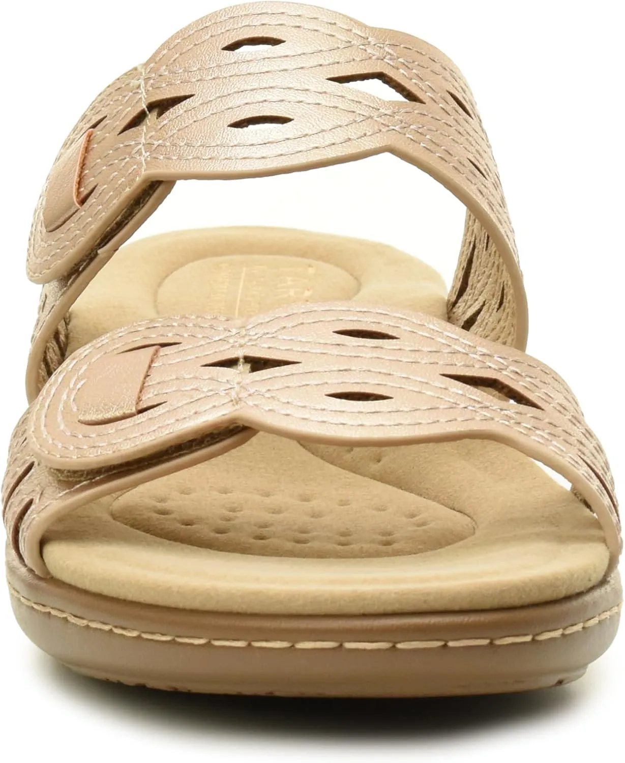 TARYN ROSE Women's Comfort Slide Sandal – Cushioned Footbed, Memory foam, and Adjustable Straps – Lightweight and Stylish for all day summer wear - TOKA