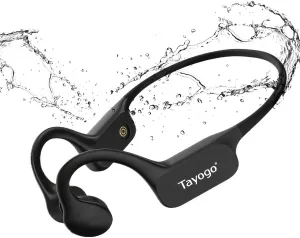 Tayogo Swimming Headphones, Bone Conduction Swimming Earphones, Waterproof Earbuds, Bluetooth 5.4, 32GB of MP3