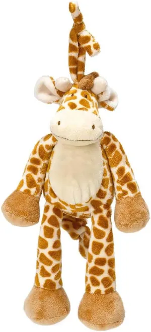 Teddykompaniet Diinglisar Adorable Stuffed Animal Lovely Realistic Brown Giraffe Musical Pull Animal Baby Comforter Soft Plush Sleep Toys|Birthday Gift for Baby Child Toddler|Ages 0  (Singing Toy)