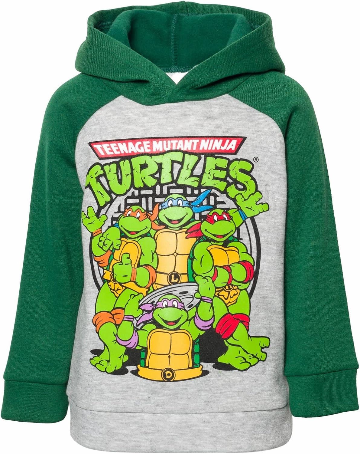 Teenage Mutant Ninja Turtles Fleece Pullover Hoodie and Pants Outfit Set Toddler to Big Kid Sizes (2T - 18-20)