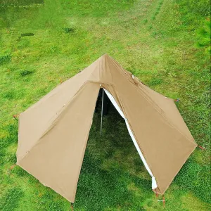 Teepee Tent for Adults, 1 Person Backpacking Hot Tent with Stove Jack, Lightweight Waterproof Camping Tipi for Hunting, Hiking