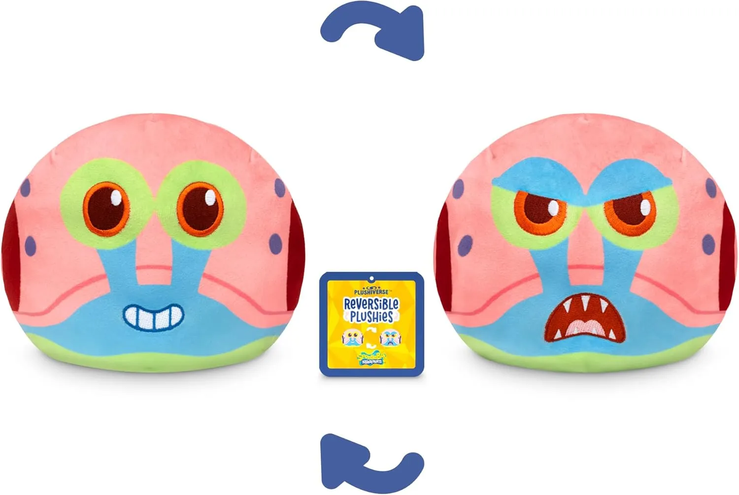 TeeTurtle Spongebob Squarepants Reversible 6" Plushie - Gary The Snail - Cute Kawaii Soft Stuffed Animal