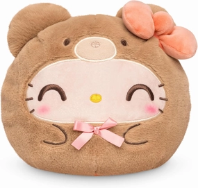 TeeTurtle Hello Kitty Teddy Bear Reversible 6" Plushie - Officially Licensed Sanrio - Cute Kawaii Soft Stuffed Animal