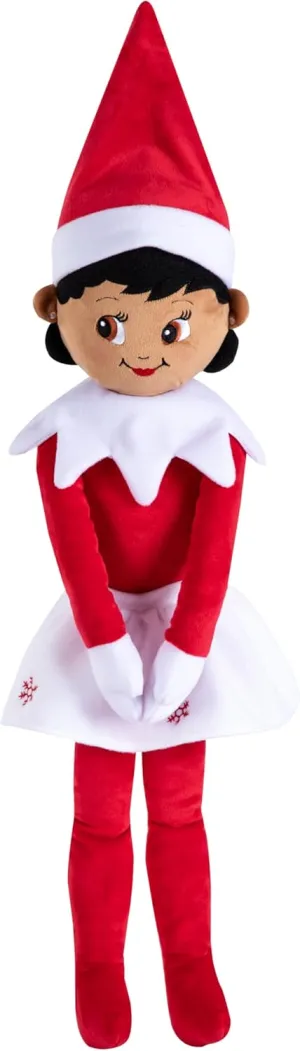 The Elf on the Shelf Hugable- 27-inch Scout Elf Plush Toys - Lovable Stuffed Brown Eyed Girl Elf Plush