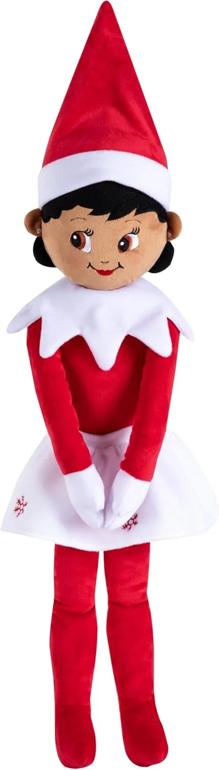 The Elf on the Shelf Hugable- 27-inch Scout Elf Plush Toys - Lovable Stuffed Brown Eyed Girl Elf Plush