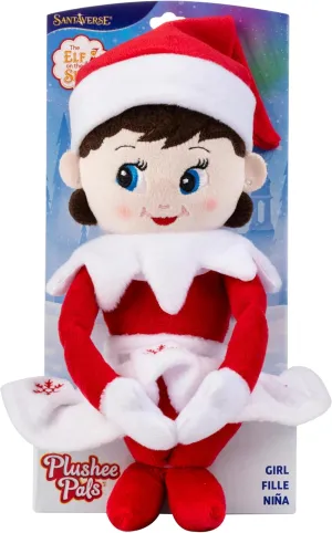 The Elf on the Shelf Plushee Pals - 17-inch The Elf on the Shelf Scout Elf Plush Toys - Huggable and Lovable Blue Eyed Girl Stuffed Elf Plush