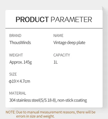 Thous Winds Vintage Deep Plate - Sand