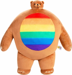 TINY HEADED KINGDOM Pride Pip Bear, Adorable Stuffed Animal for Girls & Boys, Big Plushie Small Head, 15 inches