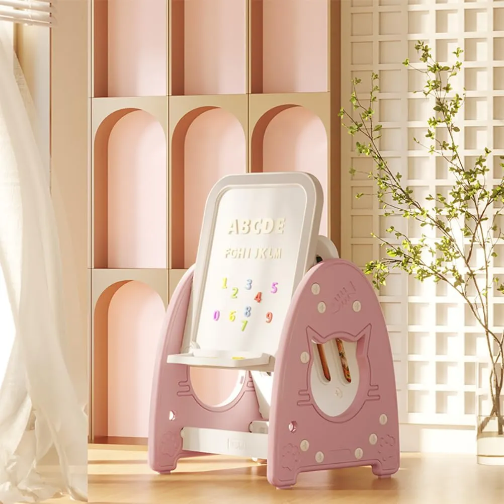 Toddler Play Table for Kids, Magnetic Board Art Easel for Kids Easel for Toddlers 3  Years, Adjustable Standing, Magnetic Letters and Numbers Painting Accessories for Toddlers