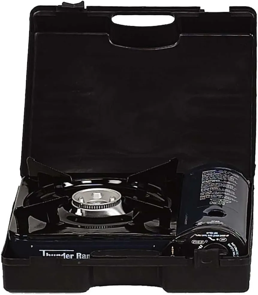 ToolUSA Portable Butane Gas Stove | Size 13.5" x 10.5" (34.3 cm x 26.7 cm) | Compact Outdoor Cooking Solution | Includes Protective Case