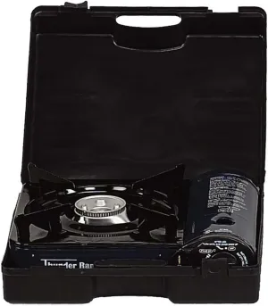 ToolUSA Portable Butane Gas Stove | Size 13.5" x 10.5" (34.3 cm x 26.7 cm) | Compact Outdoor Cooking Solution | Includes Protective Case