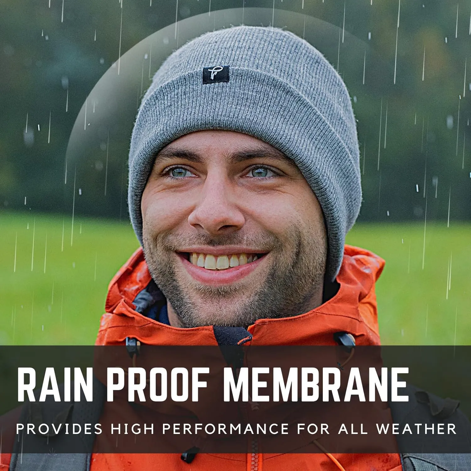 TOP-EX Oversized XL XXL Waterproof Beanies Scarf Set Fleece Lined Neck Protection Mens Womens Gift